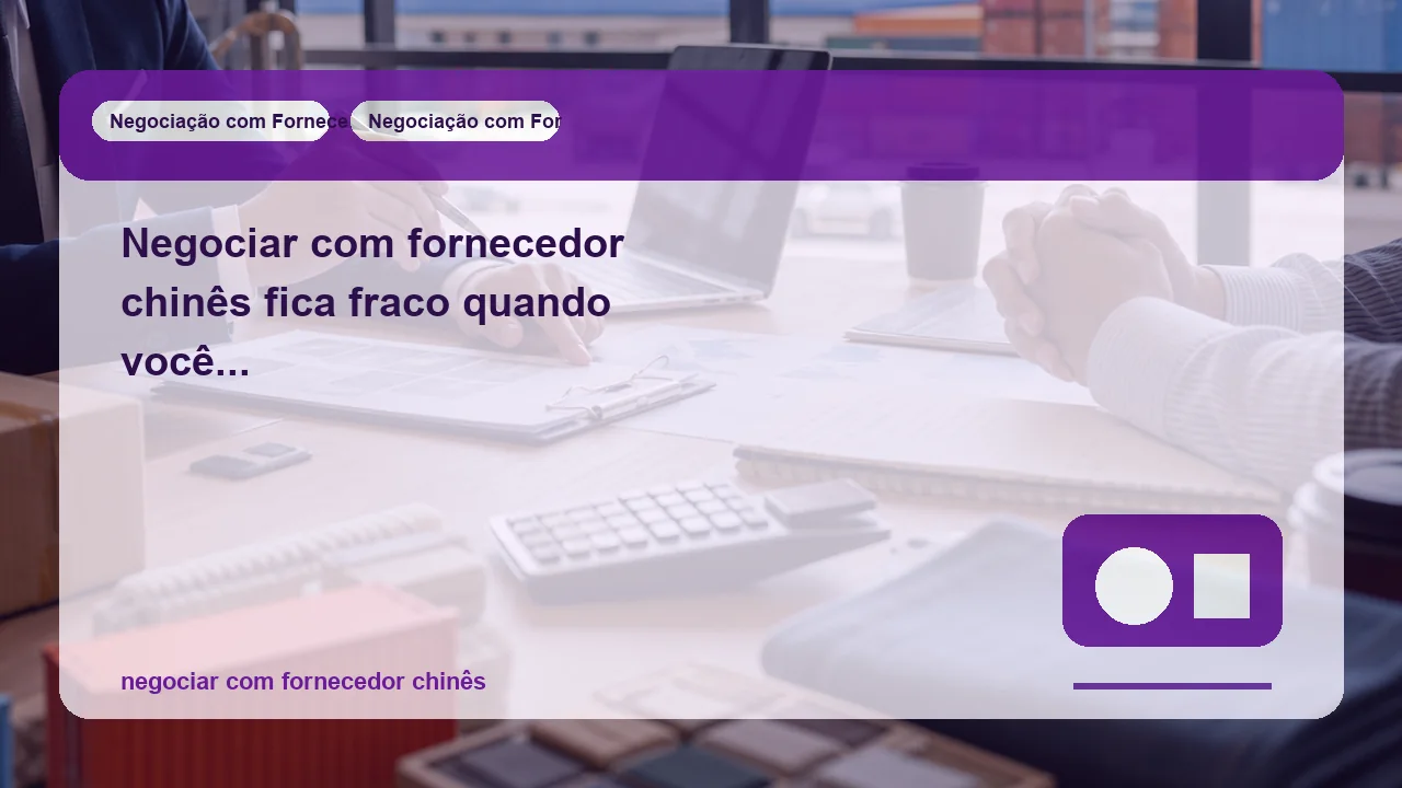 Fornecedor chinês: quando continuar a conversa sem pressa